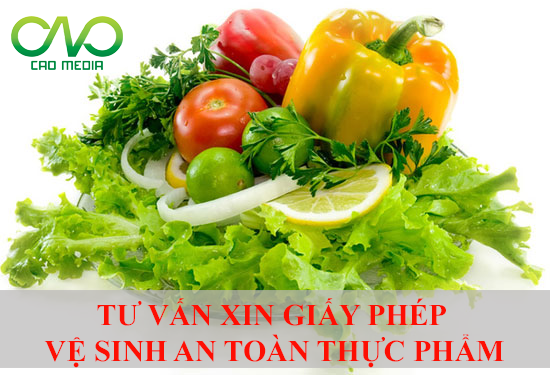 Xin giấy phép chứng nhận vệ sinh an toàn thực phẩm ( ảnh C.A.O )