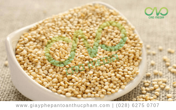 C.A.O hướng dẫn tự công bố sản phẩm hạt diêm mạch Quinoa