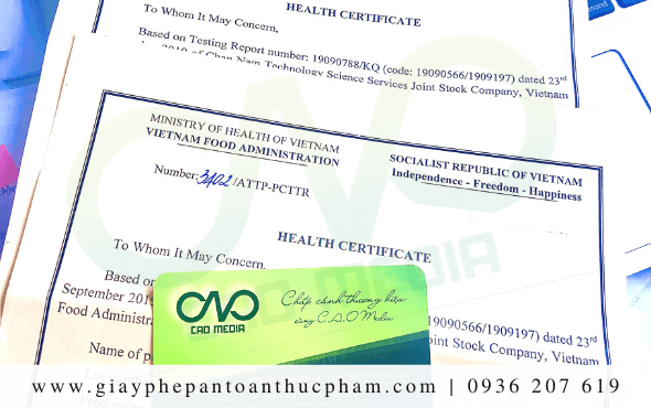 Dịch vụ làm giấy chứng nhận health certificate tại Bình Dương