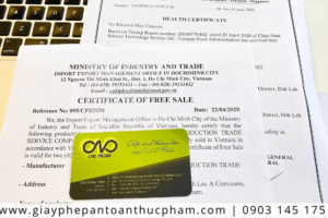 Thủ tục đăng ký Certificate of Free Sale sản phẩm yến