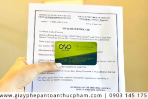 Dịch vụ xin giấy chứng nhận Health Certificate sản phẩm yến