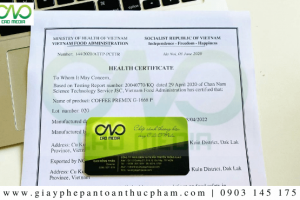 Các bước xin Health Certificate xuất khẩu sản phẩm