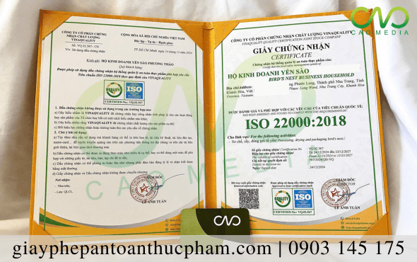 Chứng nhận ISO 22000 cho sơ chế tổ yến – dịch vụ uy tín